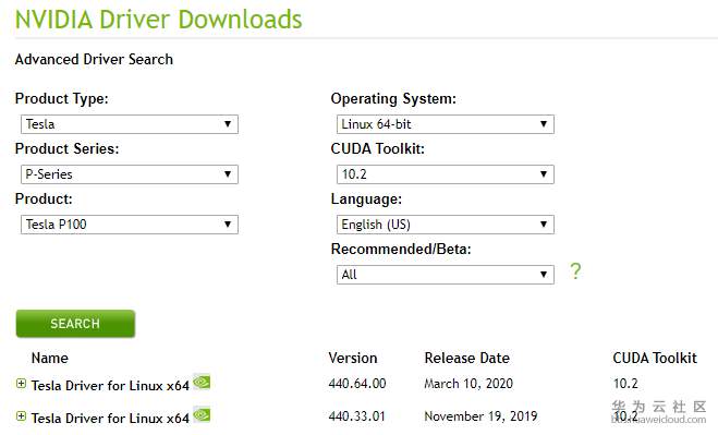 Centos安装Nvidia驱动和Cuda Toolkit-云社区-华为云