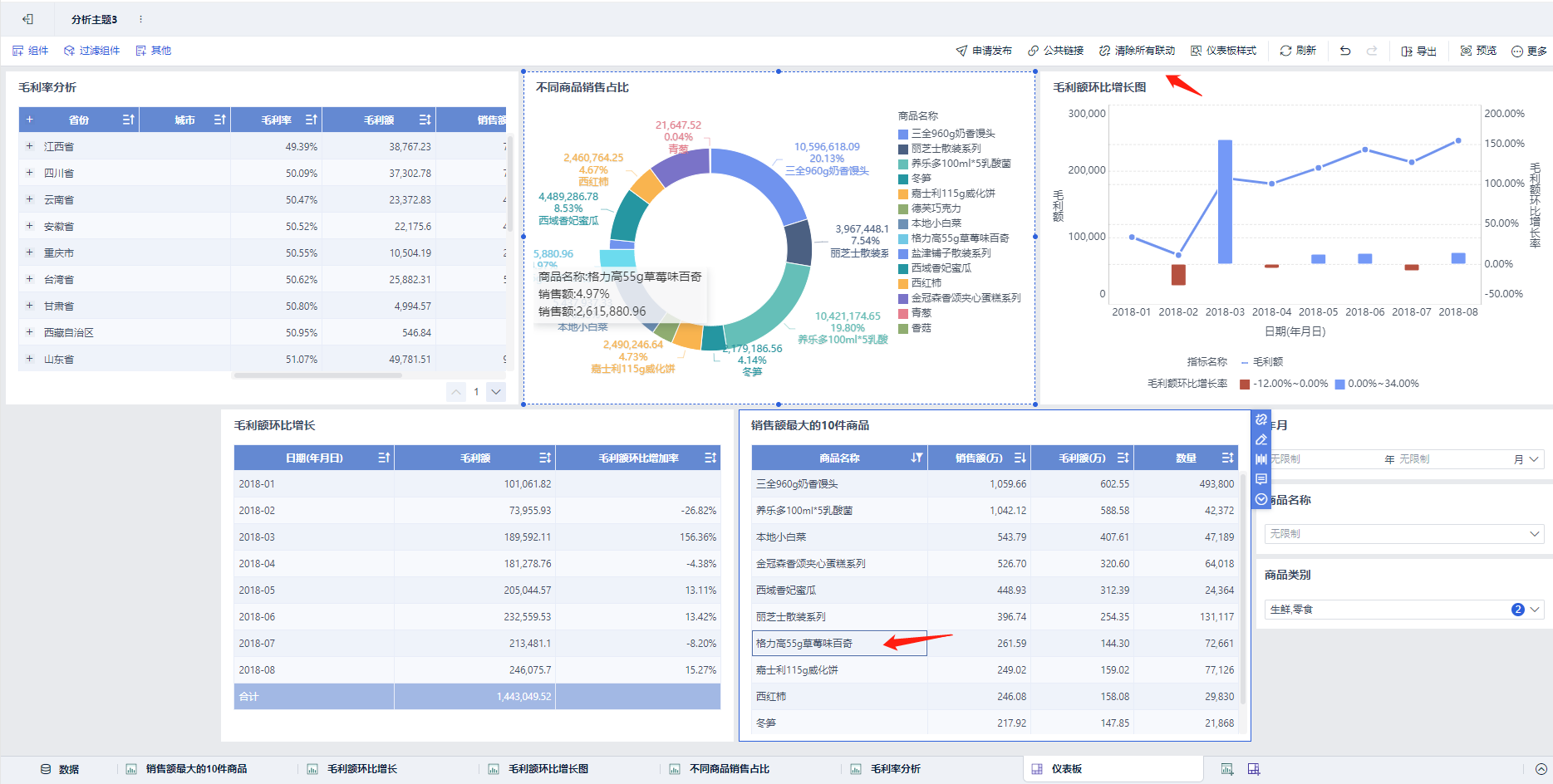 FineBI 6.0学习笔记：分析数据3