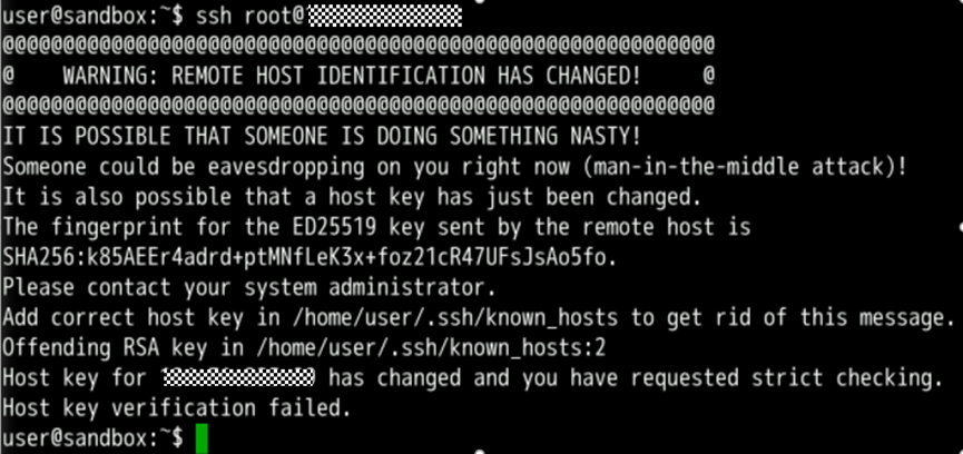 SSH连接时出现Host key verification failed的原因及解决方法